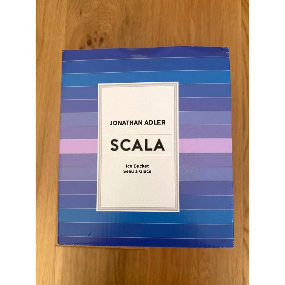 Jonathan Adler Scala Ice Bucket with Lid - New & Sealed in Box
